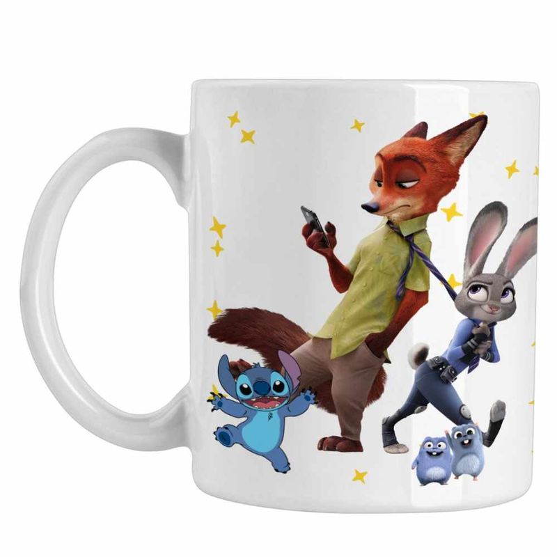 Casa si Gradina - Bucatarie si vesela - Cani si pahare - Cani si cesti - Cana Zootopia Judy Nick CoolTrend, alba, 330ml - Infinity.ro