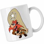 Casa si Gradina - Bucatarie si vesela - Cani si pahare - Cani si cesti - Cana Yosemite Sam Serif Looney Tunes, CoolTrend, alba, 330ml - Infinity.ro