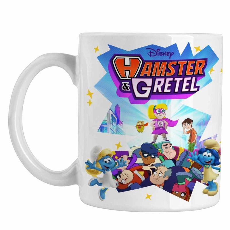 Casa si Gradina - Bucatarie si vesela - Cani si pahare - Cani si cesti - Cana Hamster Gretel Desen Animat CoolTrend, alba, 330ml - Infinity.ro