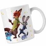 Casa si Gradina - Bucatarie si vesela - Cani si pahare - Cani si cesti - Cana Zootopia Judy Nick CoolTrend, alba, 330ml - Infinity.ro
