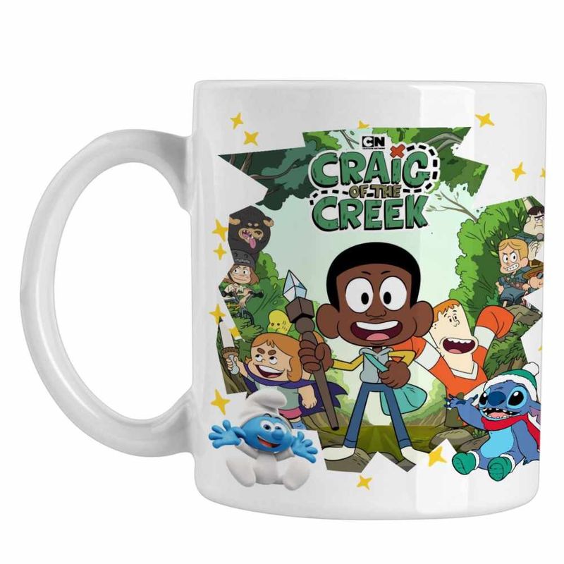Casa si Gradina - Bucatarie si vesela - Cani si pahare - Cani si cesti - Cana Craig of the Creek Cercetasi CoolTrend, alba, 330ml - Infinity.ro