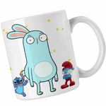 Casa si Gradina - Bucatarie si vesela - Cani si pahare - Cani si cesti - Cana Barry Buns Kiff Desen Animat CoolTrend, alba, 330ml - Infinity.ro