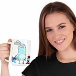Casa si Gradina - Bucatarie si vesela - Cani si pahare - Cani si cesti - Cana Barry Buns Kiff Desen Animat CoolTrend, alba, 330ml - Infinity.ro