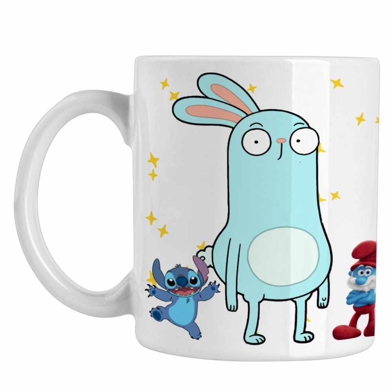 Casa si Gradina - Bucatarie si vesela - Cani si pahare - Cani si cesti - Cana Barry Buns Kiff Desen Animat CoolTrend, alba, 330ml - Infinity.ro