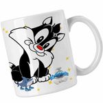 Casa si Gradina - Bucatarie si vesela - Cani si pahare - Cani si cesti - Cana Tweety Sylvester Bebelus CoolTrend, alba, 330ml - Infinity.ro