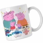 Casa si Gradina - Bucatarie si vesela - Cani si pahare - Cani si cesti - Cana Purcelusa Peppa Pig Familia CoolTrend, alba, 330ml - Infinity.ro