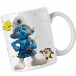 Casa si Gradina - Bucatarie si vesela - Cani si pahare - Cani si cesti - Cana Strumfii Scotianul Roscatul CoolTrend, alba, 330ml - Infinity.ro