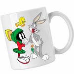 Casa si Gradina - Bucatarie si vesela - Cani si pahare - Cani si cesti - Cana Marvin Bugs Bunny Tweety Warner Bros, CoolTrend, alba, 330ml - Infinity.ro