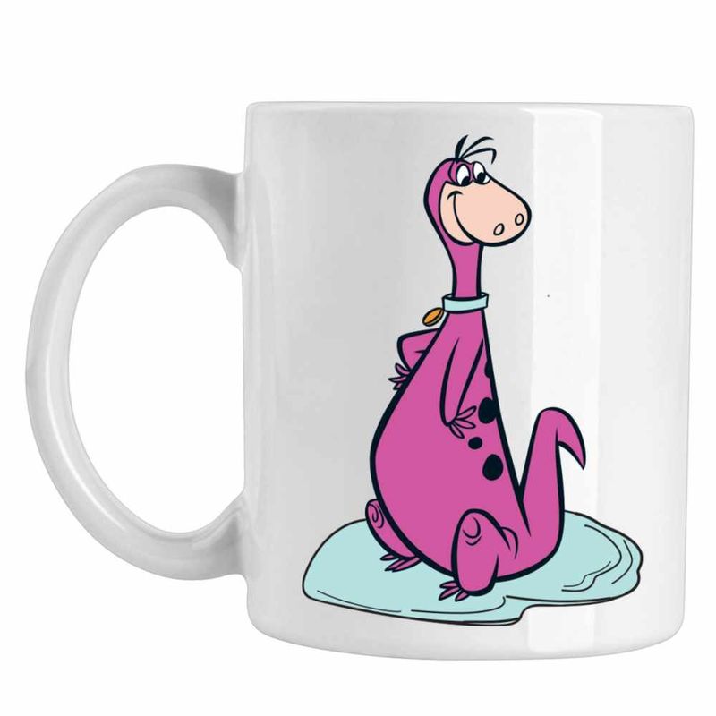 Casa si Gradina - Bucatarie si vesela - Cani si pahare - Cani si cesti - Cana Familia Flintstone Dino Caine Epoca de Piatra, CoolTrend, alba, 330ml - Infinity.ro