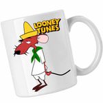 Casa si Gradina - Bucatarie si vesela - Cani si pahare - Cani si cesti - Cana Rodriguez Slowpoke Speedy Gonzales, CoolTrend, alba, 330ml - Infinity.ro