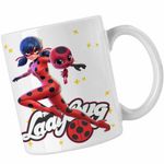 Casa si Gradina - Bucatarie si vesela - Cani si pahare - Cani si cesti - Cana Buburuza Marinette Tikki Ladybug Miraculos CoolTrend, alba, 330ml - Infinity.ro