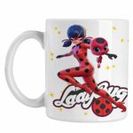 Casa si Gradina - Bucatarie si vesela - Cani si pahare - Cani si cesti - Cana Buburuza Marinette Tikki Ladybug Miraculos CoolTrend, alba, 330ml - Infinity.ro