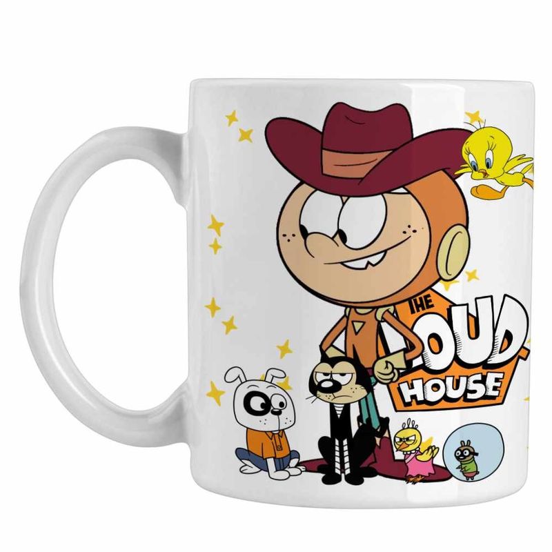 Casa si Gradina - Bucatarie si vesela - Cani si pahare - Cani si cesti - Cana Casa Loud Lincoln Cowboy Western CoolTrend, alba, 330ml - Infinity.ro