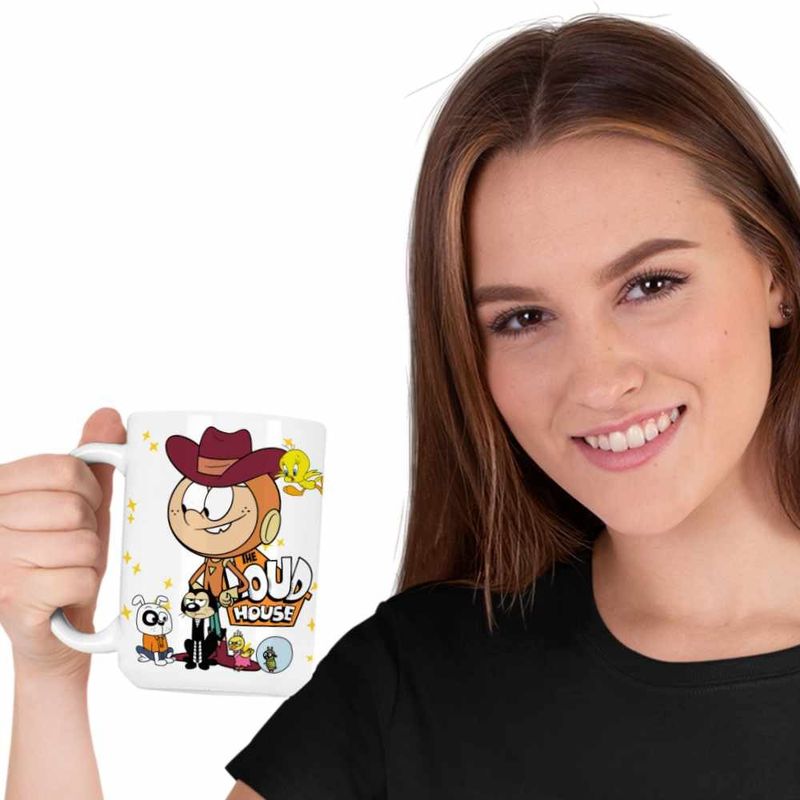 Casa si Gradina - Bucatarie si vesela - Cani si pahare - Cani si cesti - Cana Casa Loud Lincoln Cowboy Western CoolTrend, alba, 330ml - Infinity.ro