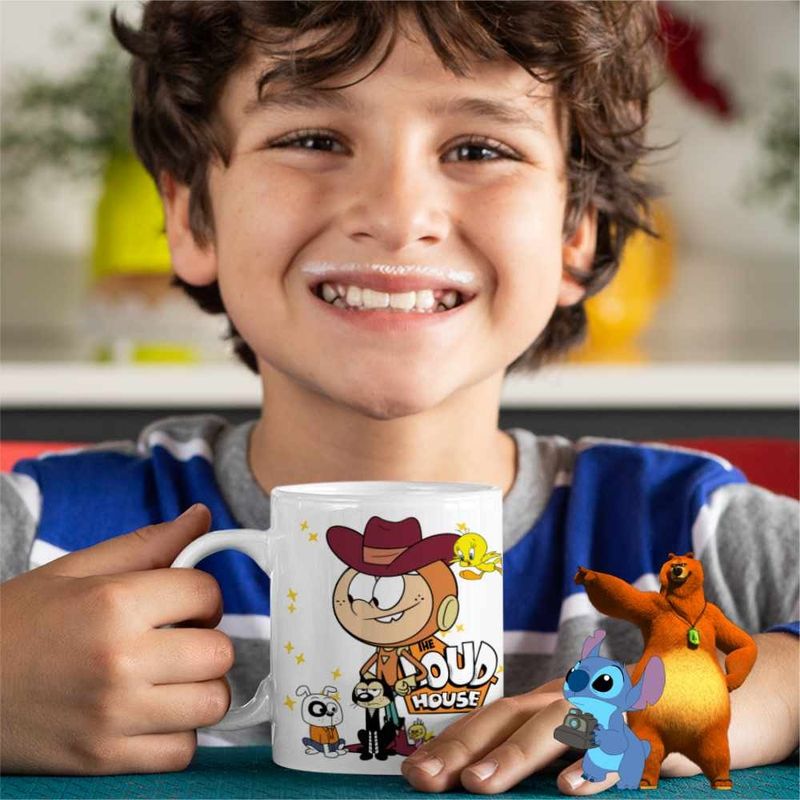 Casa si Gradina - Bucatarie si vesela - Cani si pahare - Cani si cesti - Cana Casa Loud Lincoln Cowboy Western CoolTrend, alba, 330ml - Infinity.ro