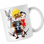 Casa si Gradina - Bucatarie si vesela - Cani si pahare - Cani si cesti - Cana Speedy Gonzales Capucino Asasino Bugs Bunny Betty Boop, CoolTrend, alba, 330ml - Infinity.ro
