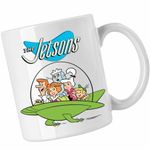 Casa si Gradina - Bucatarie si vesela - Cani si pahare - Cani si cesti - Cana Familia Jetson Naveta Spatiala SF, CoolTrend, alba, 330ml - Infinity.ro