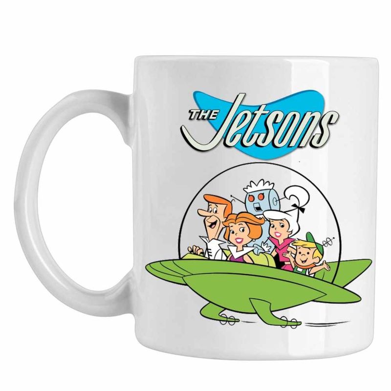 Casa si Gradina - Bucatarie si vesela - Cani si pahare - Cani si cesti - Cana Familia Jetson Naveta Spatiala SF, CoolTrend, alba, 330ml - Infinity.ro