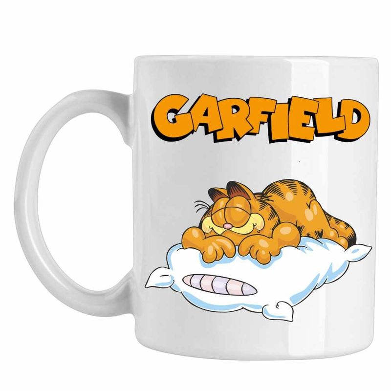 Casa si Gradina - Bucatarie si vesela - Cani si pahare - Cani si cesti - Cana Garfield Somn Perna Nani, CoolTrend, alba, 330ml - Infinity.ro