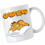 Casa si Gradina - Bucatarie si vesela - Cani si pahare - Cani si cesti - Cana Garfield Somn Perna Nani, CoolTrend, alba, 330ml - Infinity.ro