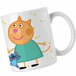 Casa si Gradina - Bucatarie si vesela - Cani si pahare - Cani si cesti - Cana Pisica Candy Purcelusa Peppa Pig Pepa CoolTrend, alba, 330ml - Infinity.ro