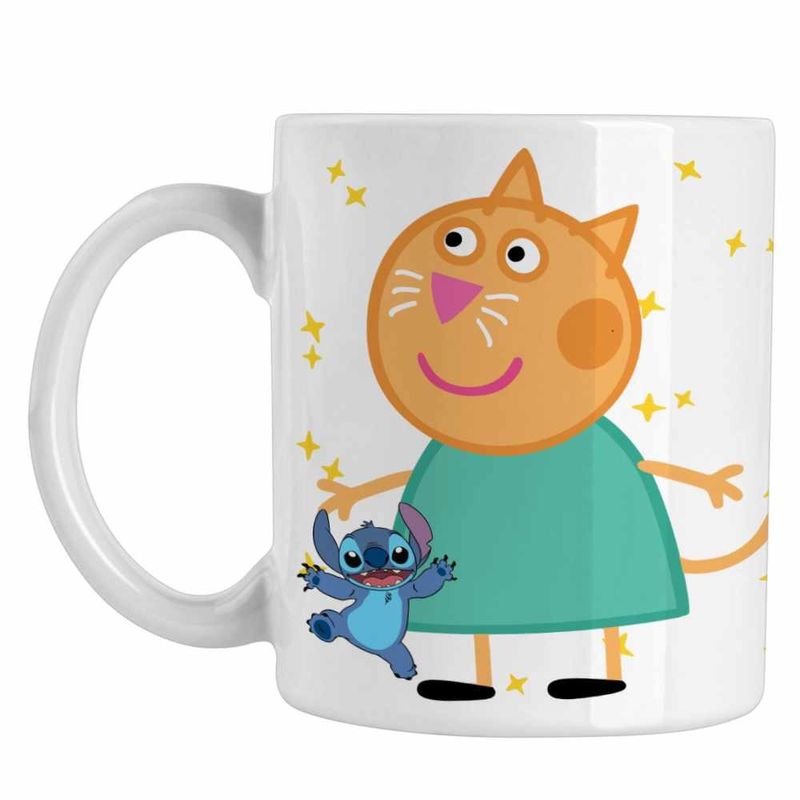Casa si Gradina - Bucatarie si vesela - Cani si pahare - Cani si cesti - Cana Pisica Candy Purcelusa Peppa Pig Pepa CoolTrend, alba, 330ml - Infinity.ro