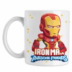 Casa si Gradina - Bucatarie si vesela - Cani si pahare - Cani si cesti - Cana Iron Man Omul Fier Otel CoolTrend, alba, 330ml - Infinity.ro