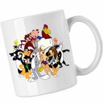Casa si Gradina - Bucatarie si vesela - Cani si pahare - Cani si cesti - Cana Taz Bugs Bunny Daffy Looney Tunes Eroi, CoolTrend, alba, 330ml - Infinity.ro