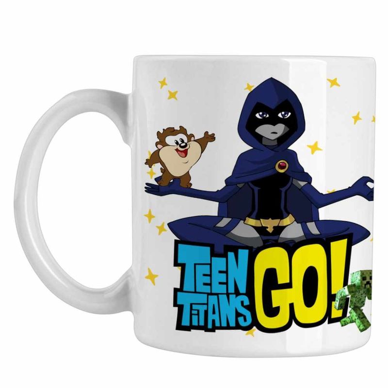 Casa si Gradina - Bucatarie si vesela - Cani si pahare - Cani si cesti - Cana Raven Mediteaza Tineri Titani CoolTrend, alba, 330ml - Infinity.ro