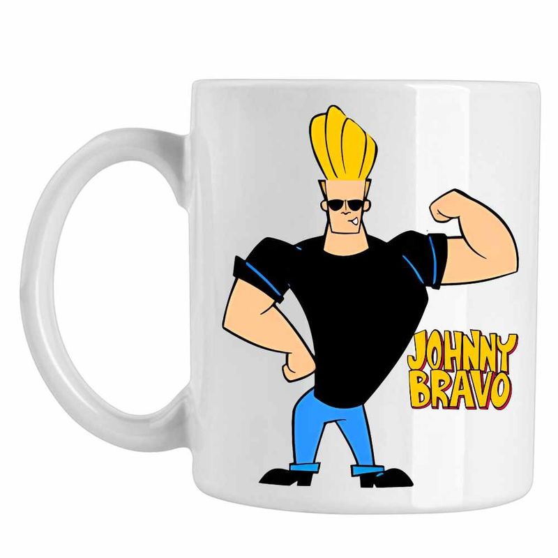 Casa si Gradina - Bucatarie si vesela - Cani si pahare - Cani si cesti - Cana Johnny Bravo Vibe Culturism, CoolTrend, alba, 330ml - Infinity.ro