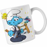 Casa si Gradina - Bucatarie si vesela - Cani si pahare - Cani si cesti - Cana Strumful Tamplar Constructii Dulgher CoolTrend, alba, 330ml - Infinity.ro