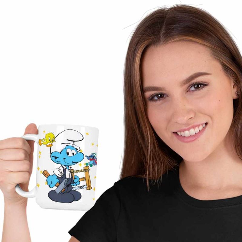 Casa si Gradina - Bucatarie si vesela - Cani si pahare - Cani si cesti - Cana Strumful Tamplar Constructii Dulgher CoolTrend, alba, 330ml - Infinity.ro