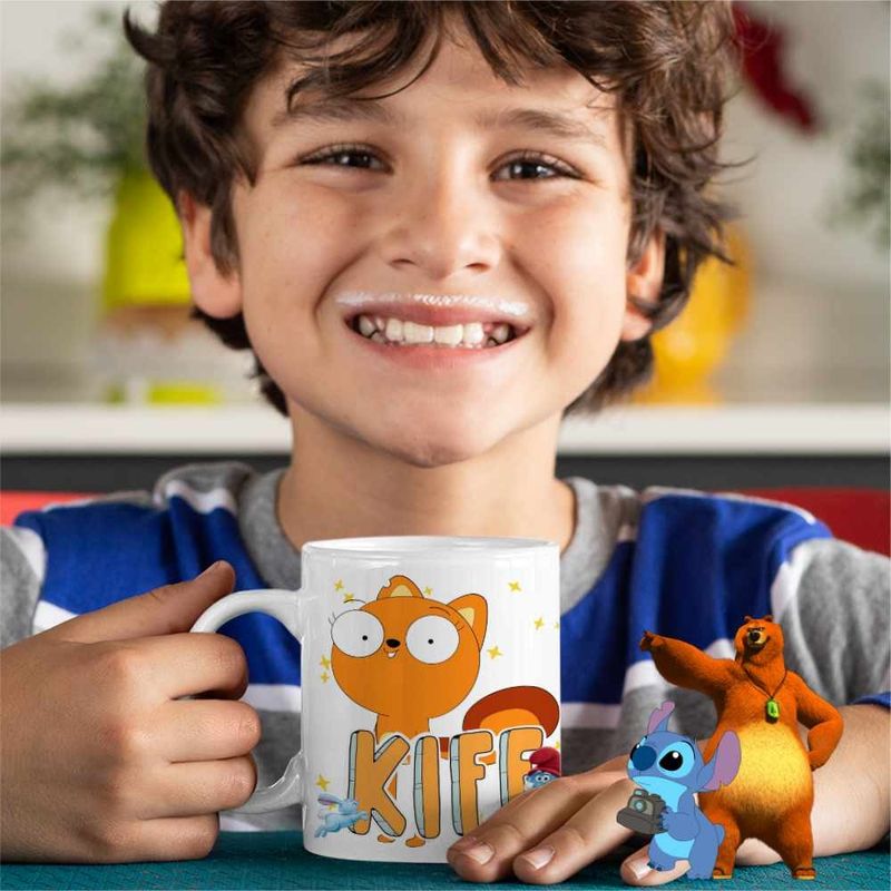 Casa si Gradina - Bucatarie si vesela - Cani si pahare - Cani si cesti - Cana Kiff Chatterley Desene CoolTrend, alba, 330ml - Infinity.ro