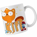 Casa si Gradina - Bucatarie si vesela - Cani si pahare - Cani si cesti - Cana Kiff Chatterley Desene CoolTrend, alba, 330ml - Infinity.ro