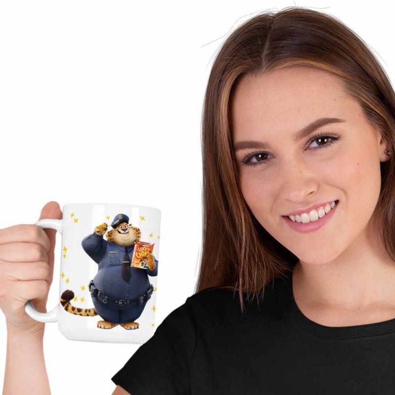 Casa si Gradina - Bucatarie si vesela - Cani si pahare - Cani si cesti - Cana Zootopia Gheruta Tigru Politist CoolTrend, alba, 330ml - Infinity.ro