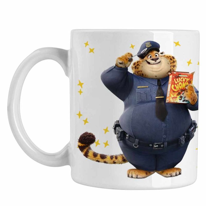 Casa si Gradina - Bucatarie si vesela - Cani si pahare - Cani si cesti - Cana Zootopia Gheruta Tigru Politist CoolTrend, alba, 330ml - Infinity.ro