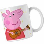 Casa si Gradina - Bucatarie si vesela - Cani si pahare - Cani si cesti - Cana Peppa Canta la Chitara CoolTrend, alba, 330ml - Infinity.ro