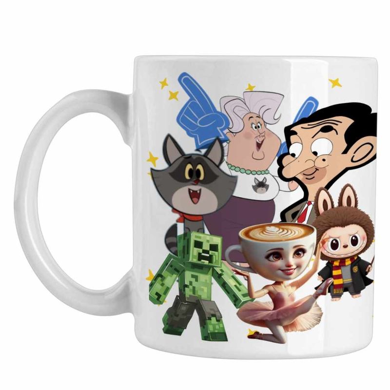 Casa si Gradina - Bucatarie si vesela - Cani si pahare - Cani si cesti - Cana Taffy Mr Bean Creeper Balerina Labubu Harry Potter CoolTrend, alba, 330ml - Infinity.ro