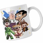 Casa si Gradina - Bucatarie si vesela - Cani si pahare - Cani si cesti - Cana Taffy Mr Bean Creeper Balerina Labubu Harry Potter CoolTrend, alba, 330ml - Infinity.ro