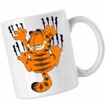 Casa si Gradina - Bucatarie si vesela - Cani si pahare - Cani si cesti - Cana Garfield Zgarieturi Pisica, CoolTrend, alba, 330ml - Infinity.ro