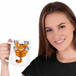 Casa si Gradina - Bucatarie si vesela - Cani si pahare - Cani si cesti - Cana Garfield Zgarieturi Pisica, CoolTrend, alba, 330ml - Infinity.ro