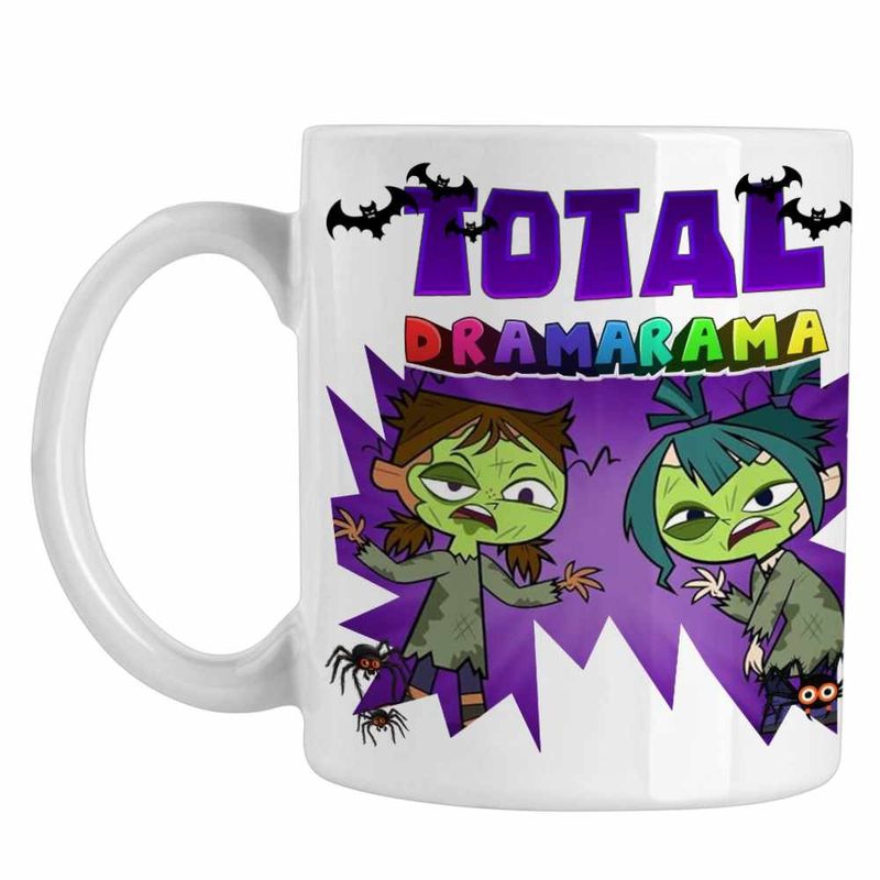 Casa si Gradina - Bucatarie si vesela - Cani si pahare - Cani si cesti - Cana Gradinita Dramei Totale Horror Halloween CoolTrend, alba, 330ml - Infinity.ro