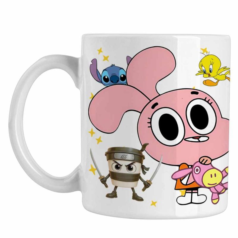 Casa si Gradina - Bucatarie si vesela - Cani si pahare - Cani si cesti - Cana Gumball Anais Watterson CoolTrend, alba, 330ml - Infinity.ro