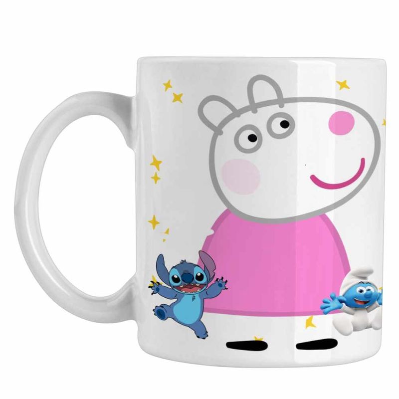 Casa si Gradina - Bucatarie si vesela - Cani si pahare - Cani si cesti - Cana Oaia Suzy Purcelusa Peppa Pig CoolTrend, alba, 330ml - Infinity.ro