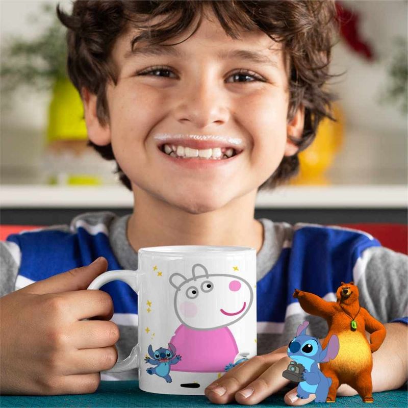 Casa si Gradina - Bucatarie si vesela - Cani si pahare - Cani si cesti - Cana Oaia Suzy Purcelusa Peppa Pig CoolTrend, alba, 330ml - Infinity.ro