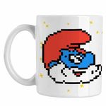 Casa si Gradina - Bucatarie si vesela - Cani si pahare - Cani si cesti - Cana Pixel Art Papa Strumf CoolTrend, alba, 330ml - Infinity.ro