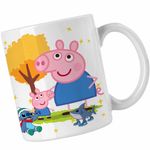 Casa si Gradina - Bucatarie si vesela - Cani si pahare - Cani si cesti - Cana Purcelusa Peppa Pig Parc Pepa CoolTrend, alba, 330ml - Infinity.ro