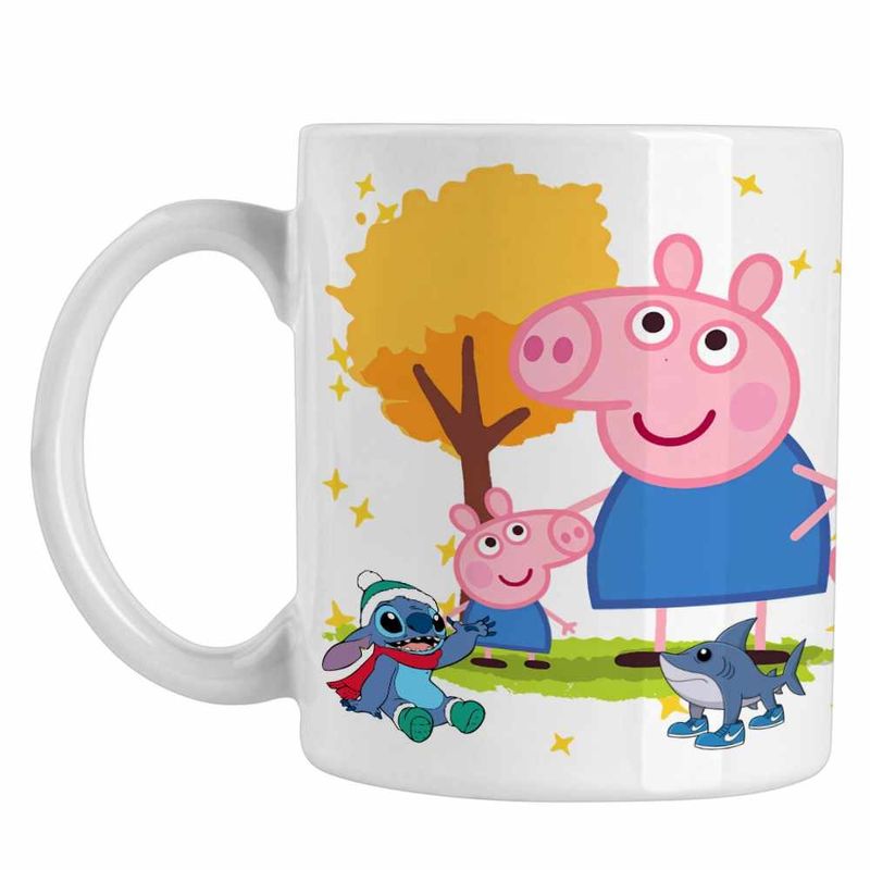 Casa si Gradina - Bucatarie si vesela - Cani si pahare - Cani si cesti - Cana Purcelusa Peppa Pig Parc Pepa CoolTrend, alba, 330ml - Infinity.ro