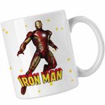 Casa si Gradina - Bucatarie si vesela - Cani si pahare - Cani si cesti - Cana Iron Man Marvel CoolTrend, alba, 330ml - Infinity.ro