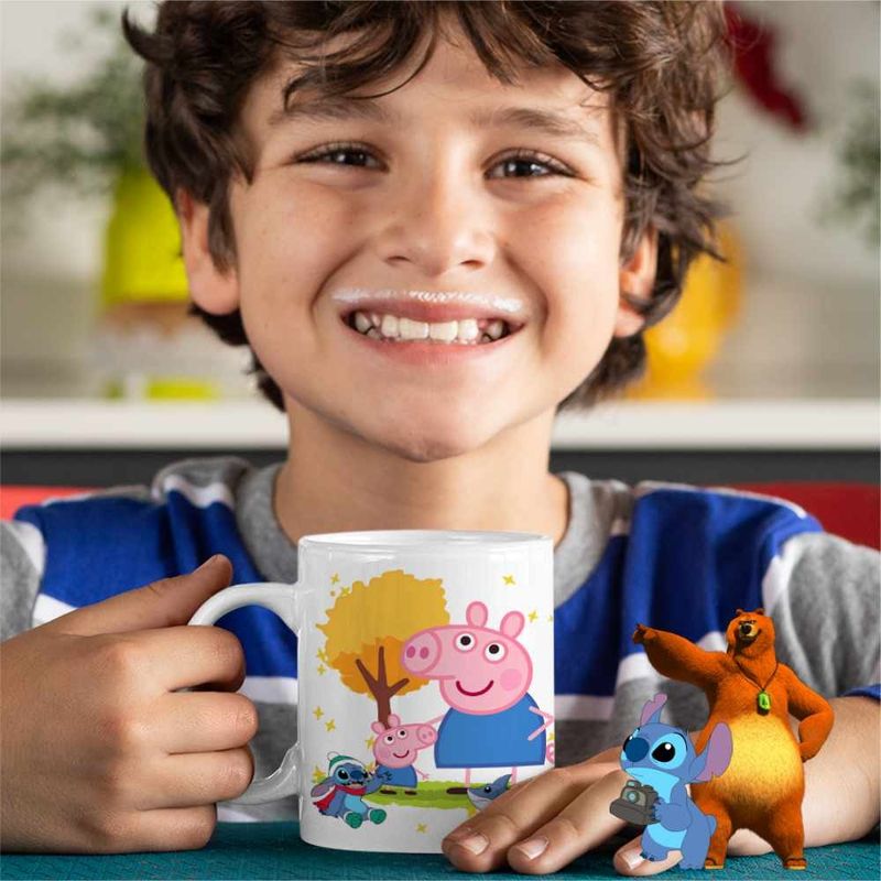 Casa si Gradina - Bucatarie si vesela - Cani si pahare - Cani si cesti - Cana Purcelusa Peppa Pig Parc Pepa CoolTrend, alba, 330ml - Infinity.ro